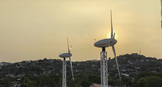 Small wind turbines E200 in Salina Cruz 