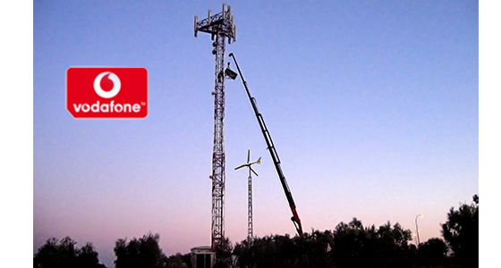 Vodafone, equipa sus Antenas con Aerogeneradores Enair
